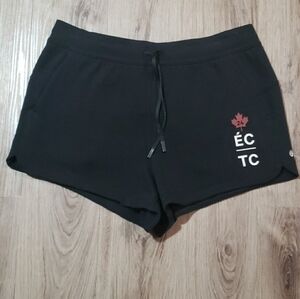 Lululemon Team Canada Relaxed-Fit High-Rise Fleece Short 4" *COC Logo Black 16
